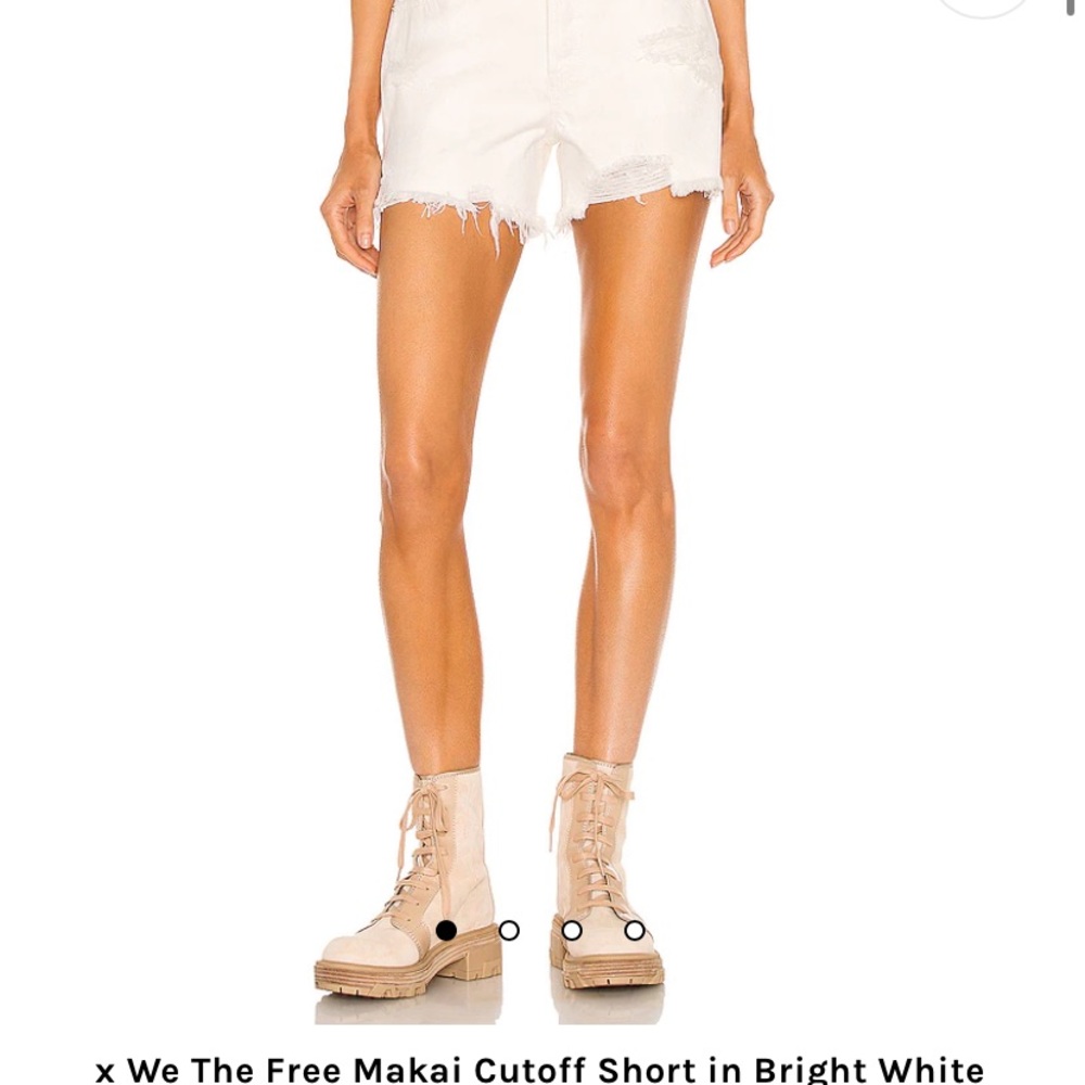 Free People distressed denim shorts